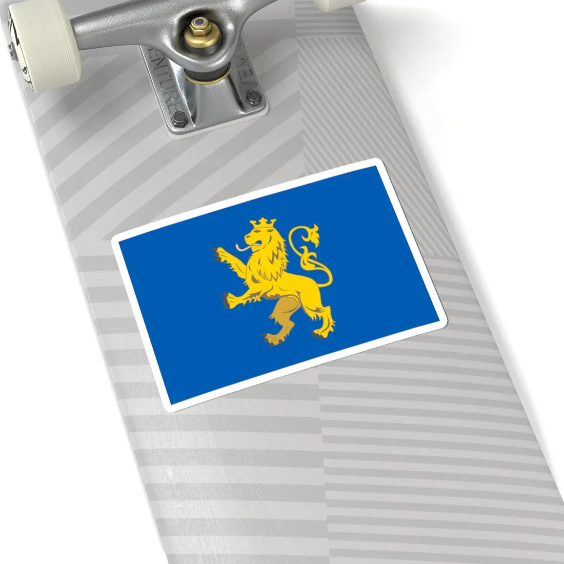 Flag of Lviv Oblast (Ukraine) STICKER Vinyl Kiss-Cut Decal - The Sticker Space