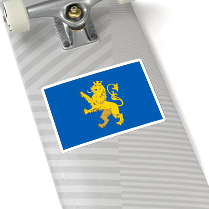 Flag of Lviv Oblast (Ukraine) STICKER Vinyl Kiss-Cut Decal - The Sticker Space