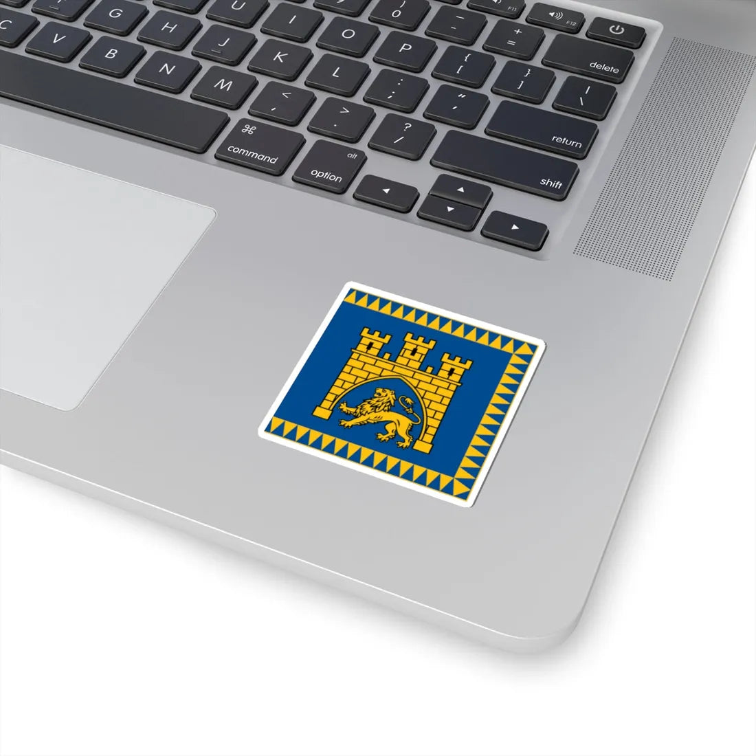 Flag of Lviv (Ukraine) STICKER Vinyl Kiss-Cut Decal - The Sticker Space