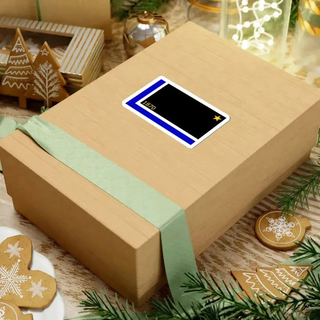 Flag of Lyle Minnesota (United States) STICKER Vinyl Kiss-Cut Decal - The Sticker Space