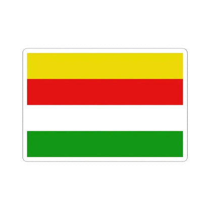 Flag of Maaseik (Belgium) STICKER Vinyl Kiss-Cut Decal 2 Inch White - The Sticker Space