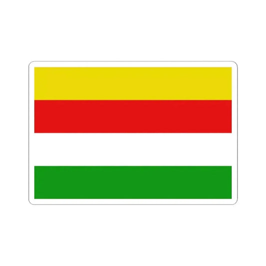 Flag of Maaseik (Belgium) STICKER Vinyl Kiss-Cut Decal 2 Inch White - The Sticker Space