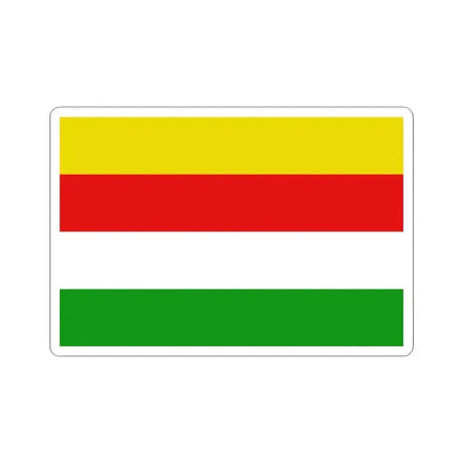 Flag of Maaseik (Belgium) STICKER Vinyl Kiss-Cut Decal 3 Inch White - The Sticker Space