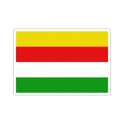 Flag of Maaseik (Belgium) STICKER Vinyl Kiss-Cut Decal 4 Inch White - The Sticker Space