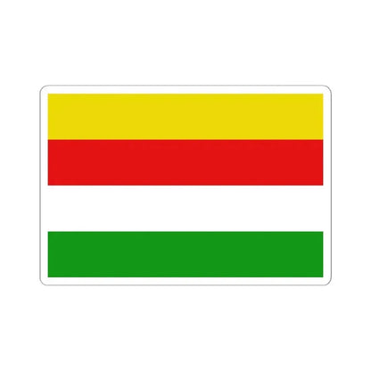 Flag of Maaseik (Belgium) STICKER Vinyl Kiss-Cut Decal 6 Inch White - The Sticker Space