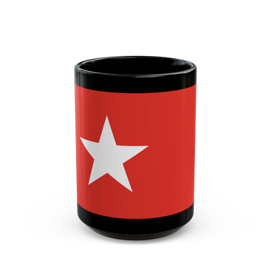 Flag of Maastricht the capital of the province of Limburg Netherlands - Black Coffee Mug-15oz-The Sticker Space