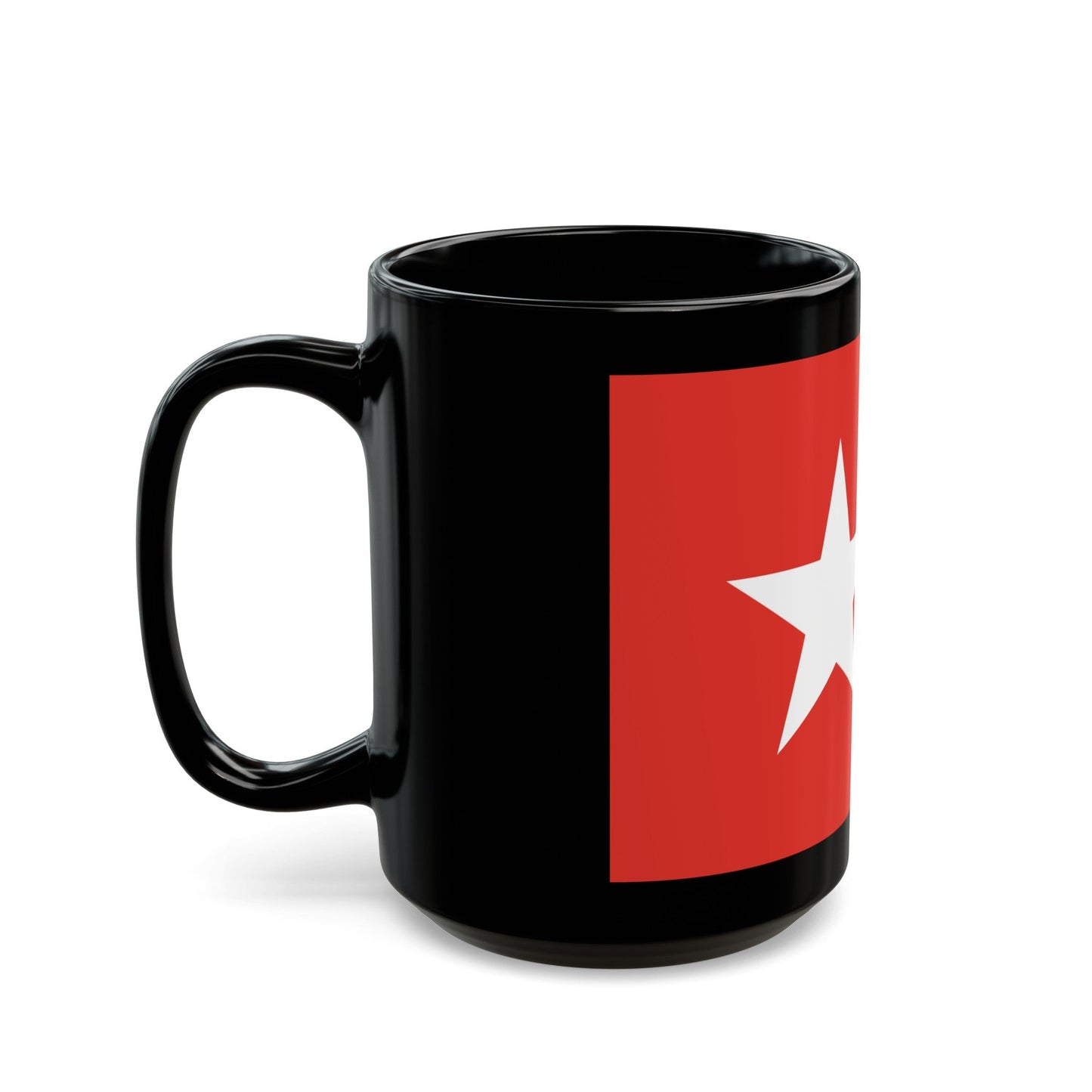 Flag of Maastricht the capital of the province of Limburg Netherlands - Black Coffee Mug-The Sticker Space