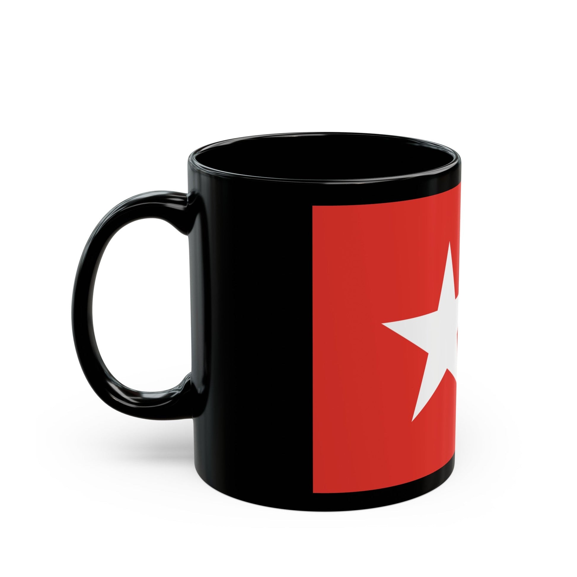 Flag of Maastricht the capital of the province of Limburg Netherlands - Black Coffee Mug-The Sticker Space