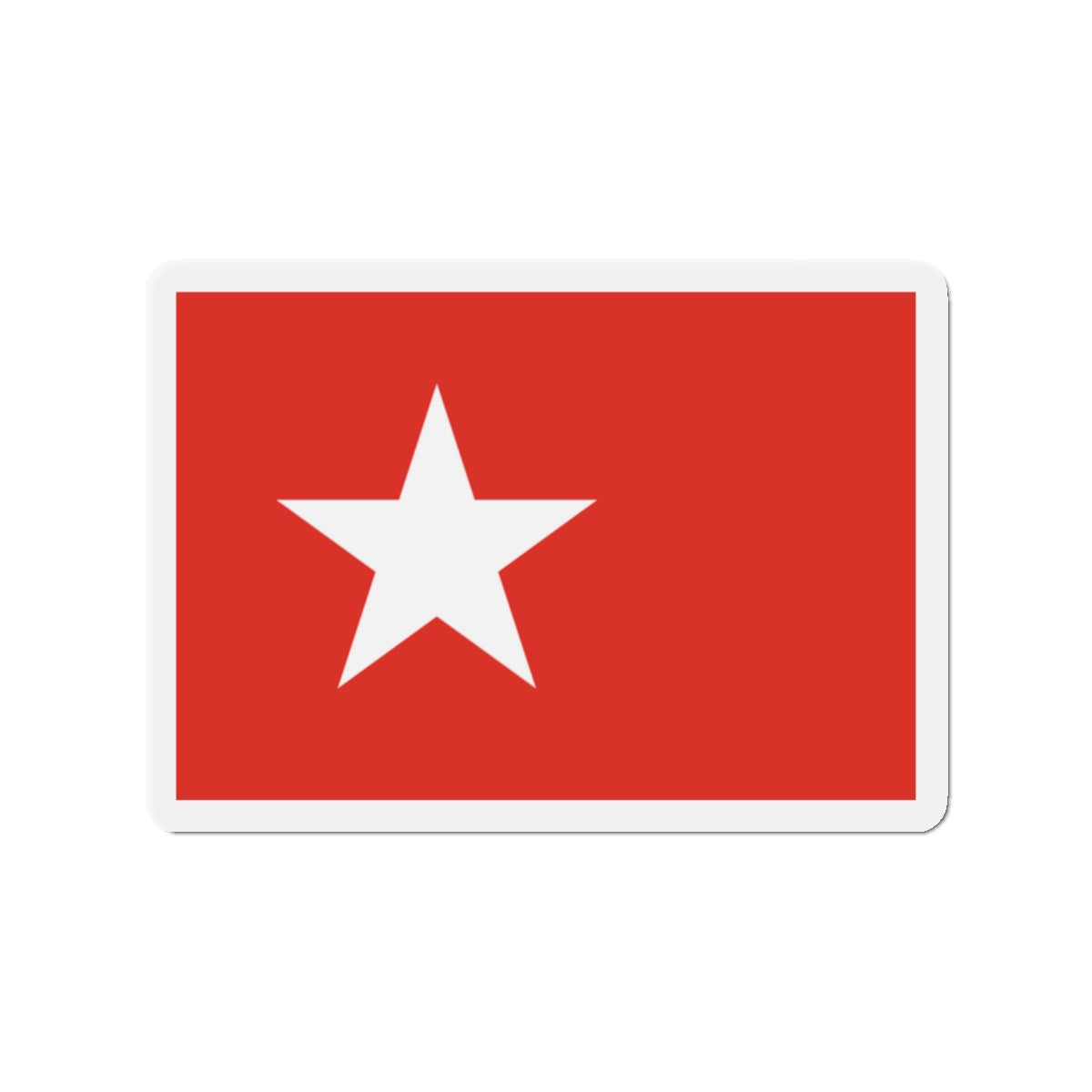 Flag of Maastricht the capital of the province of Limburg Netherlands - Die-Cut Magnet-2" x 2"-The Sticker Space