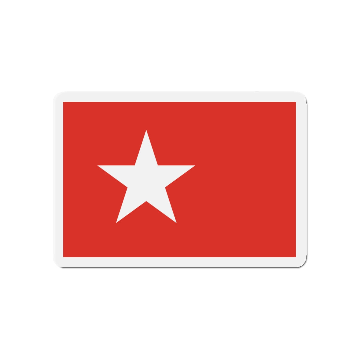 Flag of Maastricht the capital of the province of Limburg Netherlands - Die-Cut Magnet-4" x 4"-The Sticker Space