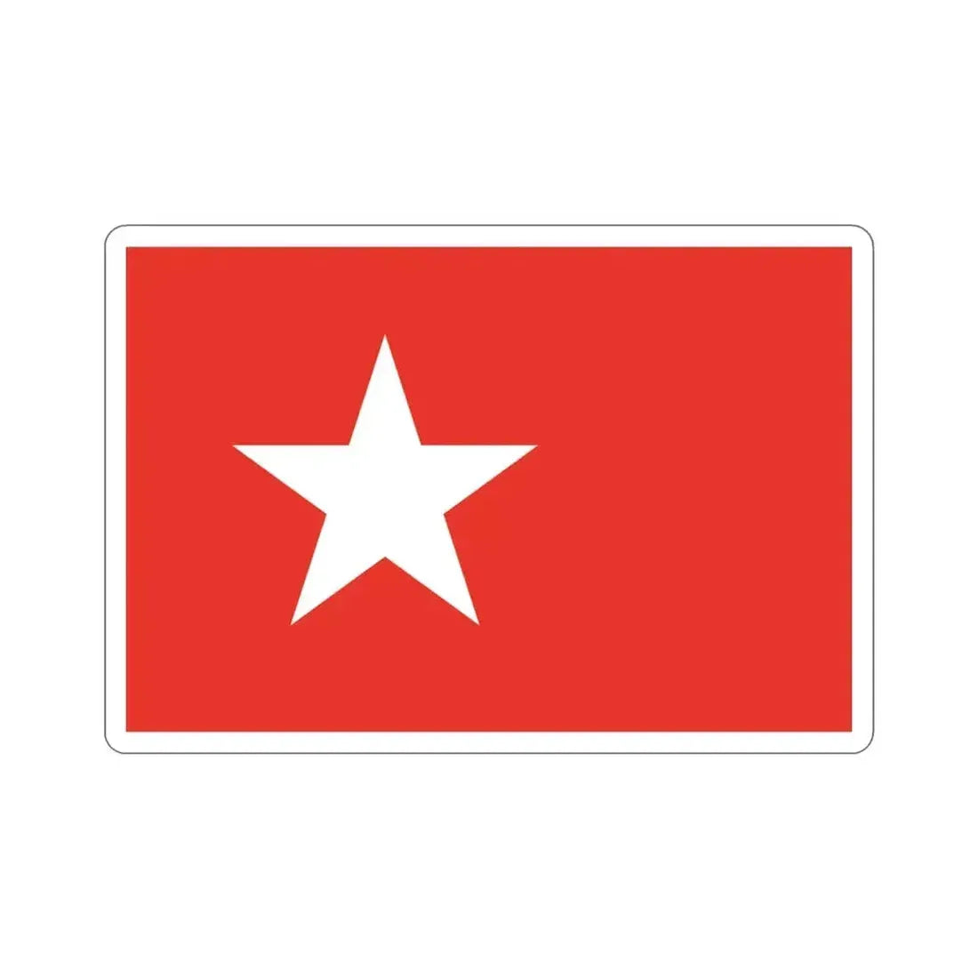 Flag of Maastricht the capital of the province of Limburg Netherlands STICKER Vinyl Die-Cut Decal 3 Inch - The Sticker Space