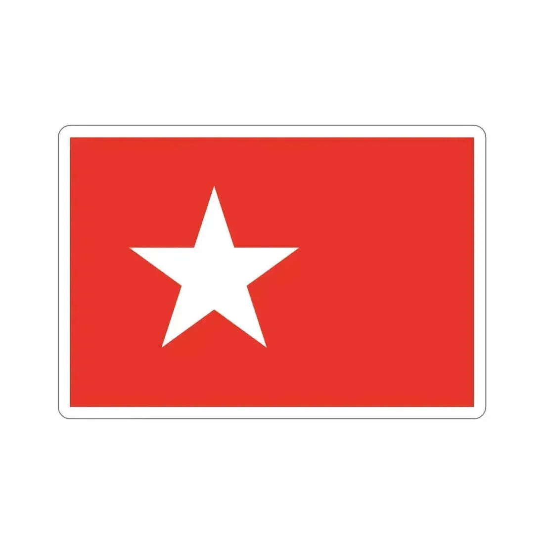 Flag of Maastricht the capital of the province of Limburg Netherlands STICKER Vinyl Die-Cut Decal 6 Inch - The Sticker Space