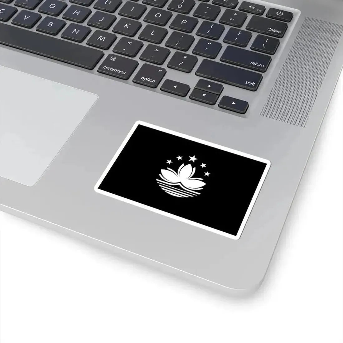 Flag of Macau black and white variant 1 (China) STICKER Vinyl Kiss-Cut Decal - The Sticker Space