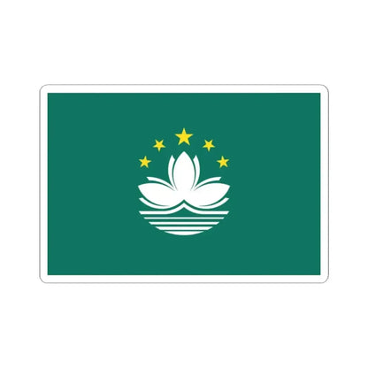 Flag of Macau (China) STICKER Vinyl Kiss-Cut Decal 2 Inch White - The Sticker Space