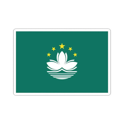 Flag of Macau (China) STICKER Vinyl Kiss-Cut Decal 3 Inch White - The Sticker Space