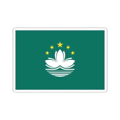 Flag of Macau (China) STICKER Vinyl Kiss-Cut Decal 4 Inch White - The Sticker Space