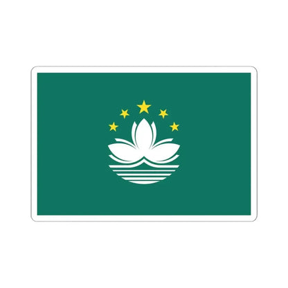 Flag of Macau (China) STICKER Vinyl Kiss-Cut Decal 6 Inch White - The Sticker Space