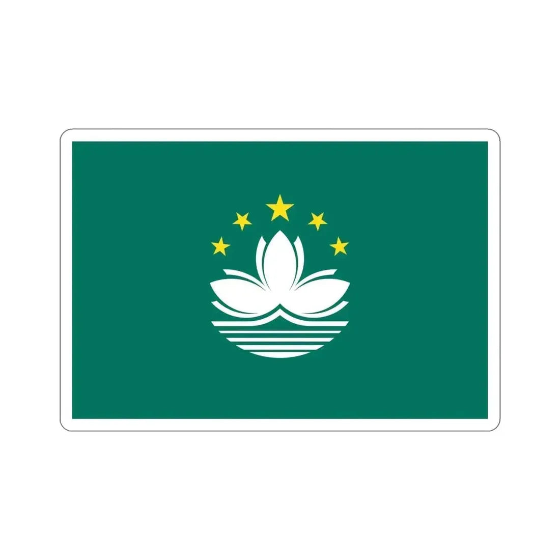 Flag of Macau STICKER Vinyl Die-Cut Decal - The Sticker Space