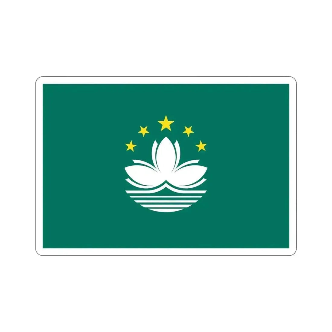 Flag of Macau STICKER Vinyl Die-Cut Decal - The Sticker Space