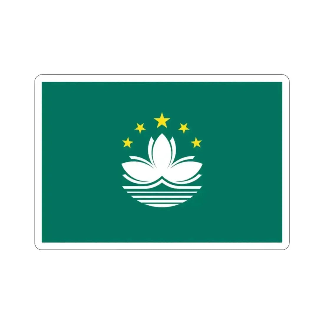 Flag of Macau STICKER Vinyl Die-Cut Decal - The Sticker Space