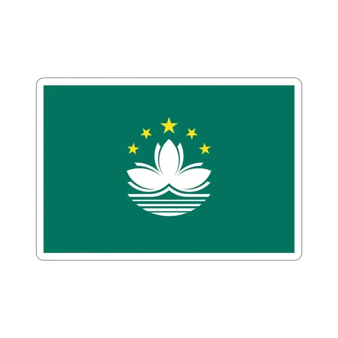 Flag of Macau STICKER Vinyl Die-Cut Decal - The Sticker Space