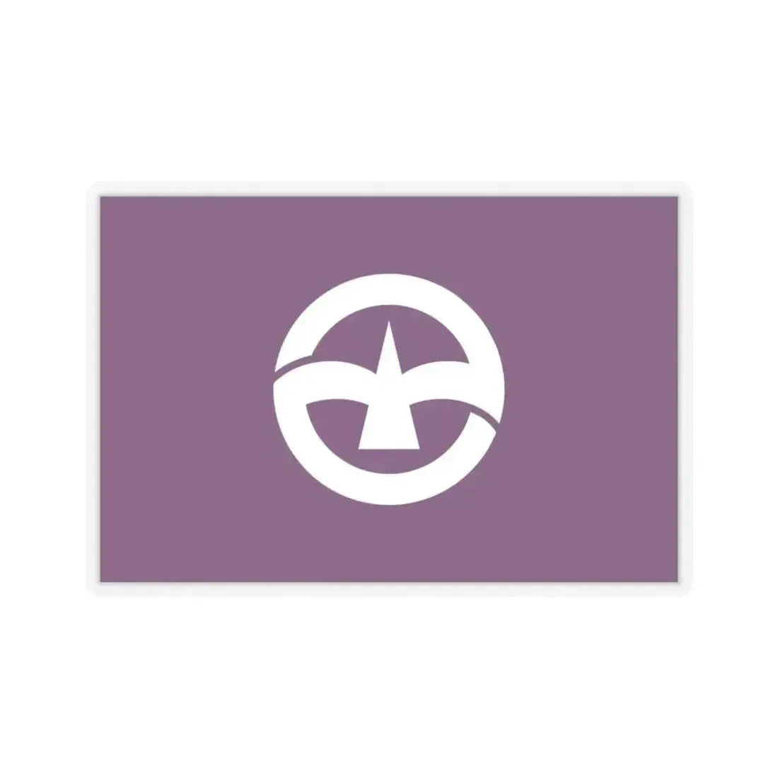 Flag of Machida Tokyo Japan - STICKER Vinyl Kiss-Cut Decal 3 Inch Transparent - The Sticker Space