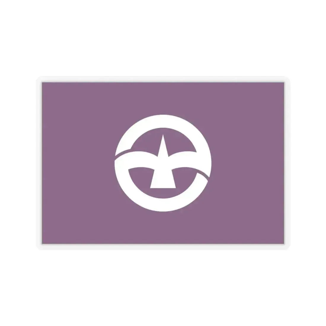 Flag of Machida Tokyo Japan - STICKER Vinyl Kiss-Cut Decal 4 Inch Transparent - The Sticker Space