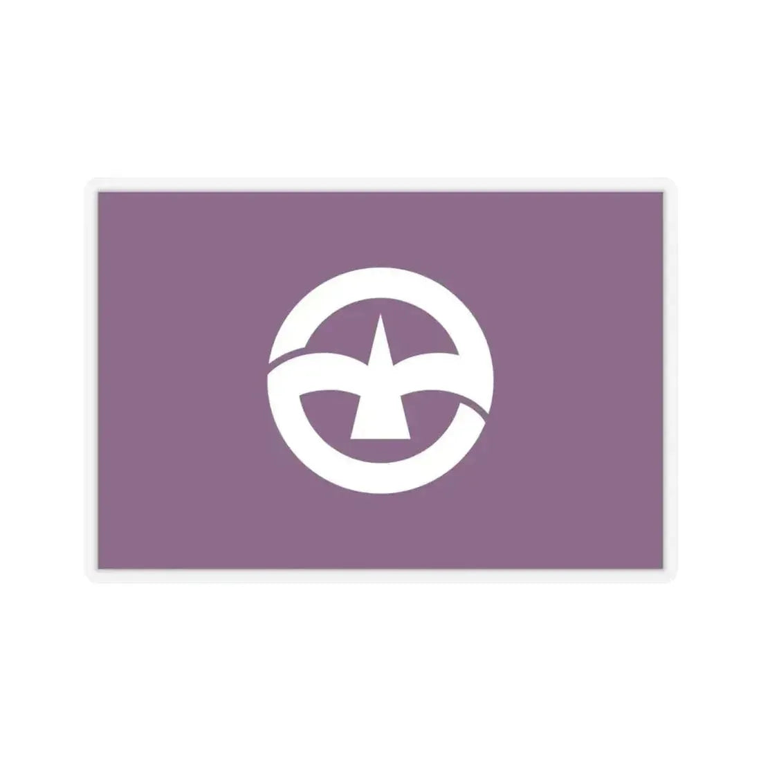 Flag of Machida Tokyo Japan - STICKER Vinyl Kiss-Cut Decal 6 Inch Transparent - The Sticker Space