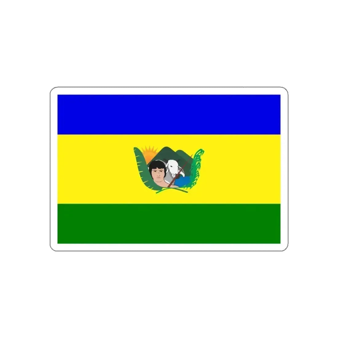 Flag of Machiques Venezuela STICKER Vinyl Die-Cut Decal 3 Inch - The Sticker Space