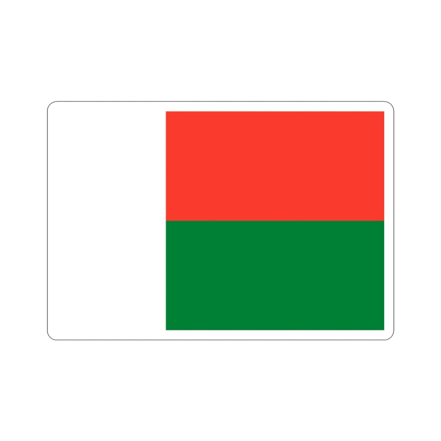 Flag of Madagascar STICKER Vinyl Die-Cut Decal-2 Inch-The Sticker Space