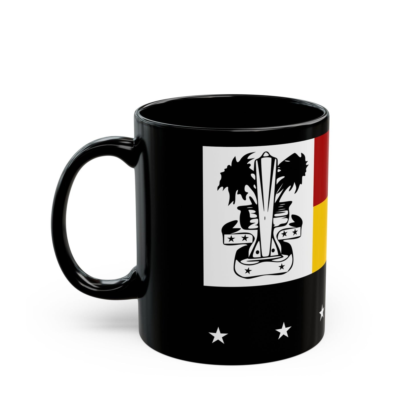 Flag of Madang Papa New Guinea - Black Coffee Mug-The Sticker Space