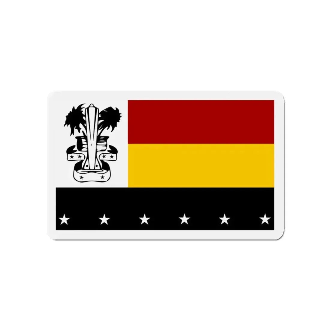 Flag of Madang Papa New Guinea - Refrigerator Magnet 3 Inch - The Sticker Space