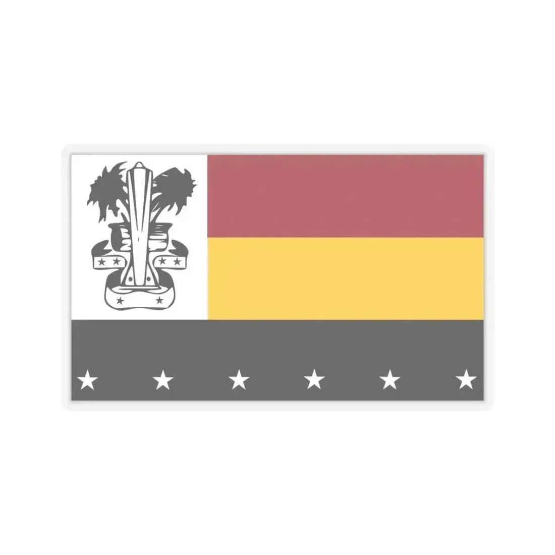 Flag of Madang Papa New Guinea - STICKER Vinyl Kiss-Cut Decal 6 Inch Transparent - The Sticker Space