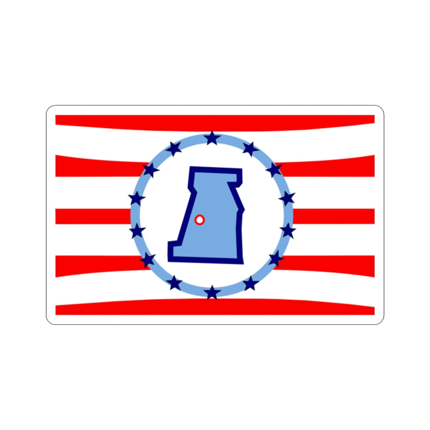 Flag of Madison County Ohio STICKER Vinyl Die-Cut Decal-2 Inch-The Sticker Space