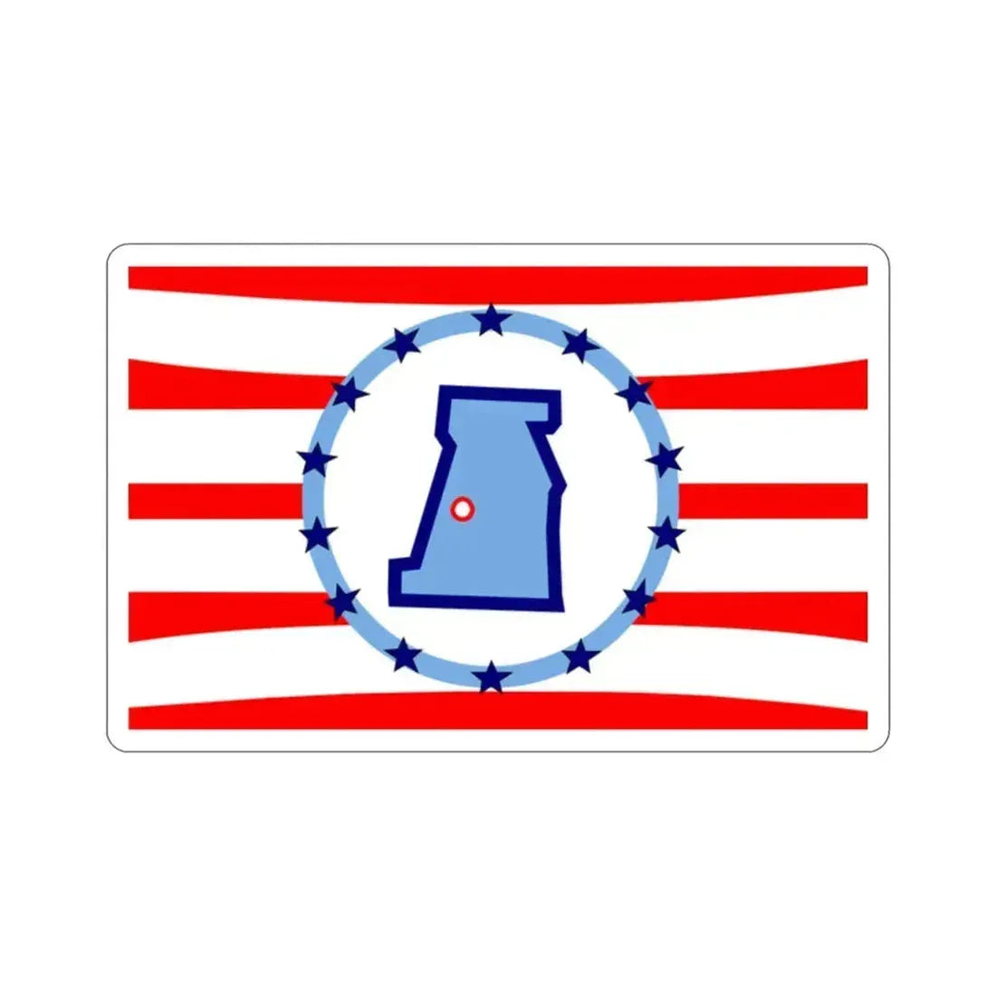 Flag of Madison County Ohio STICKER Vinyl Die-Cut Decal 2 Inch - The Sticker Space