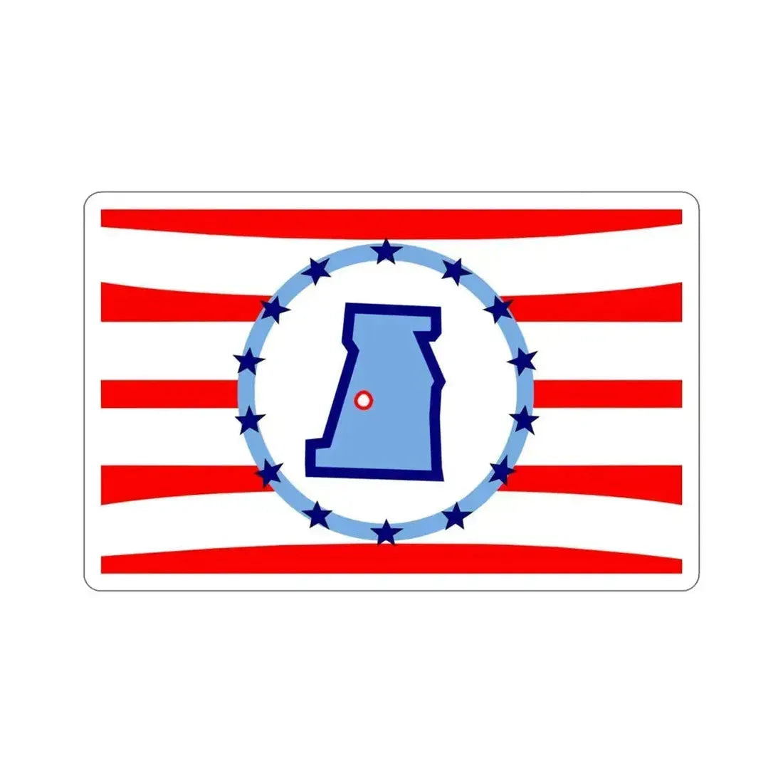 Flag of Madison County Ohio STICKER Vinyl Die-Cut Decal 4 Inch - The Sticker Space