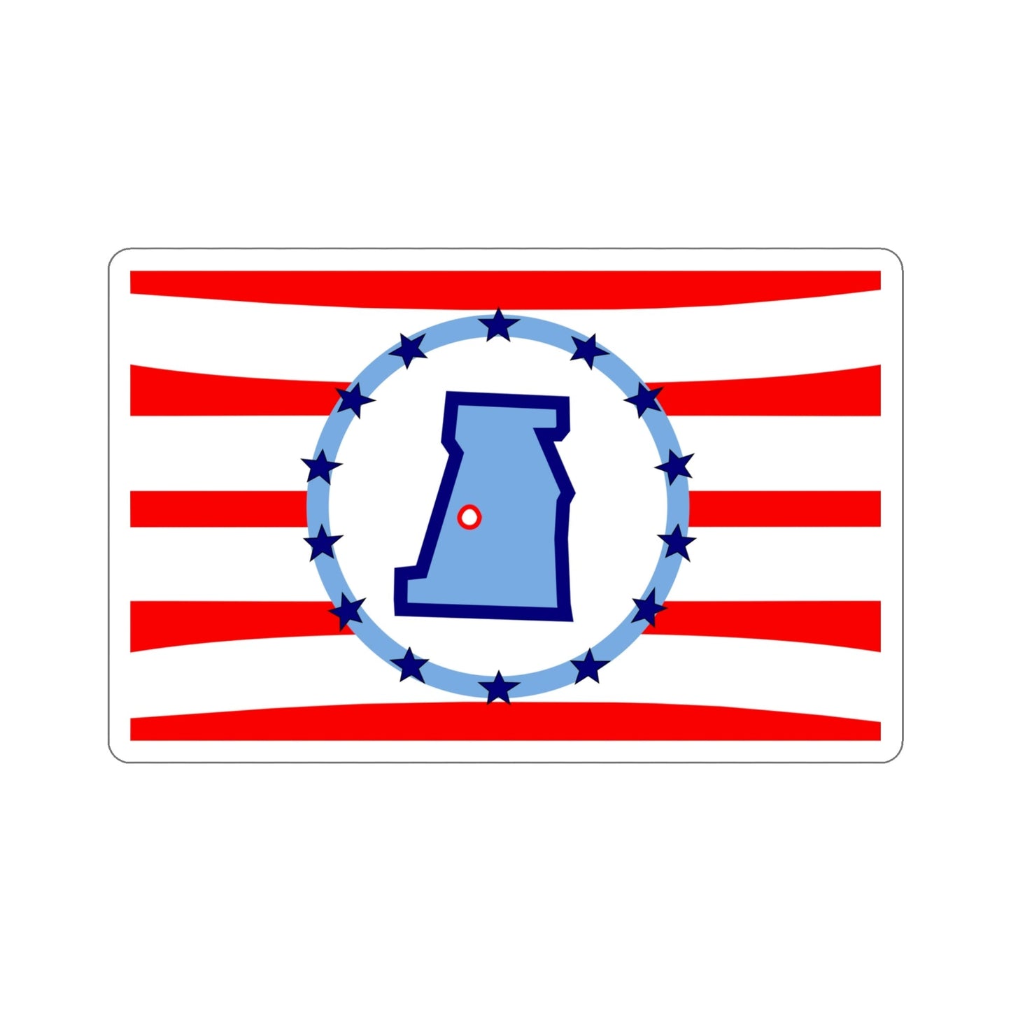 Flag of Madison County Ohio STICKER Vinyl Die-Cut Decal-5 Inch-The Sticker Space