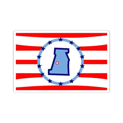 Flag of Madison County Ohio (United States) STICKER Vinyl Kiss-Cut Decal 2 Inch White - The Sticker Space