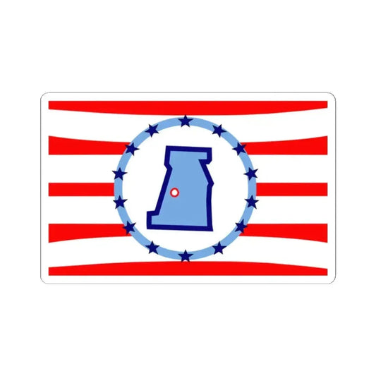 Flag of Madison County Ohio (United States) STICKER Vinyl Kiss-Cut Decal 2 Inch White - The Sticker Space