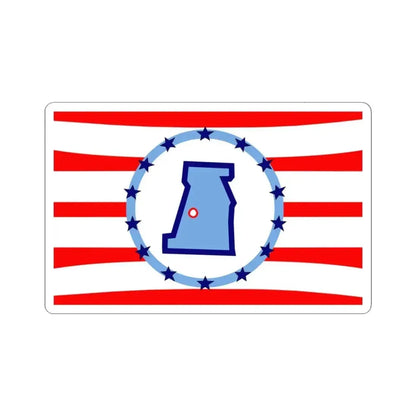 Flag of Madison County Ohio (United States) STICKER Vinyl Kiss-Cut Decal 3 Inch White - The Sticker Space