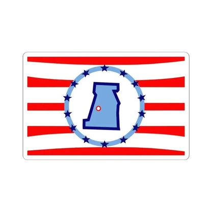 Flag of Madison County Ohio (United States) STICKER Vinyl Kiss-Cut Decal 4 Inch White - The Sticker Space