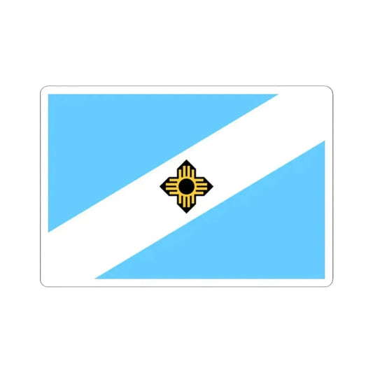 Flag of Madison Wisconsin 1962-2018 (United States) STICKER Vinyl Kiss-Cut Decal 2 Inch White - The Sticker Space