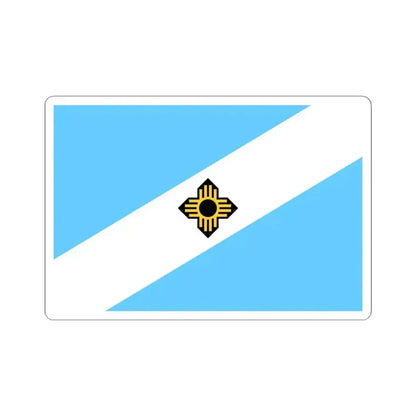 Flag of Madison Wisconsin 1962-2018 (United States) STICKER Vinyl Kiss-Cut Decal 4 Inch White - The Sticker Space