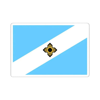 Flag of Madison Wisconsin 1962-2018 (United States) STICKER Vinyl Kiss-Cut Decal 6 Inch White - The Sticker Space