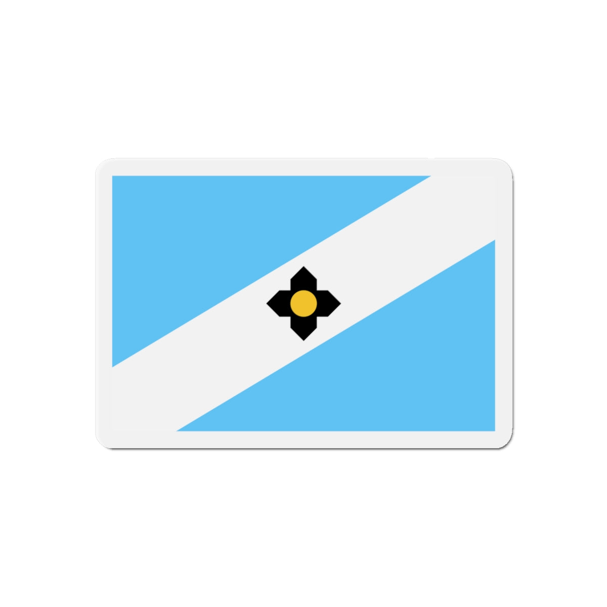 Flag of Madison Wisconsin - Die-Cut Magnet-6 × 6"-The Sticker Space