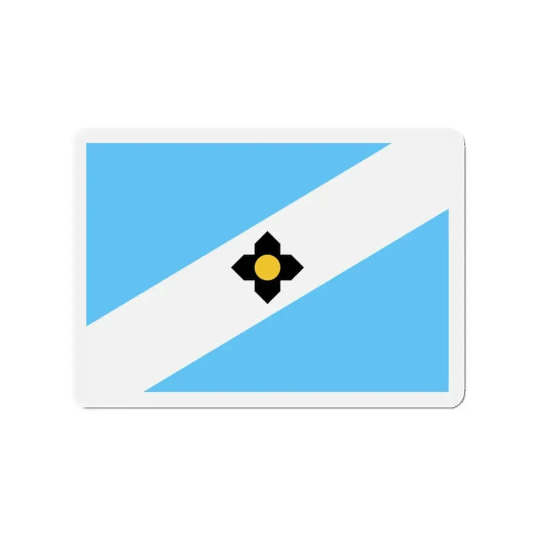 Flag of Madison Wisconsin - Refrigerator Magnet 2 Inch - The Sticker Space