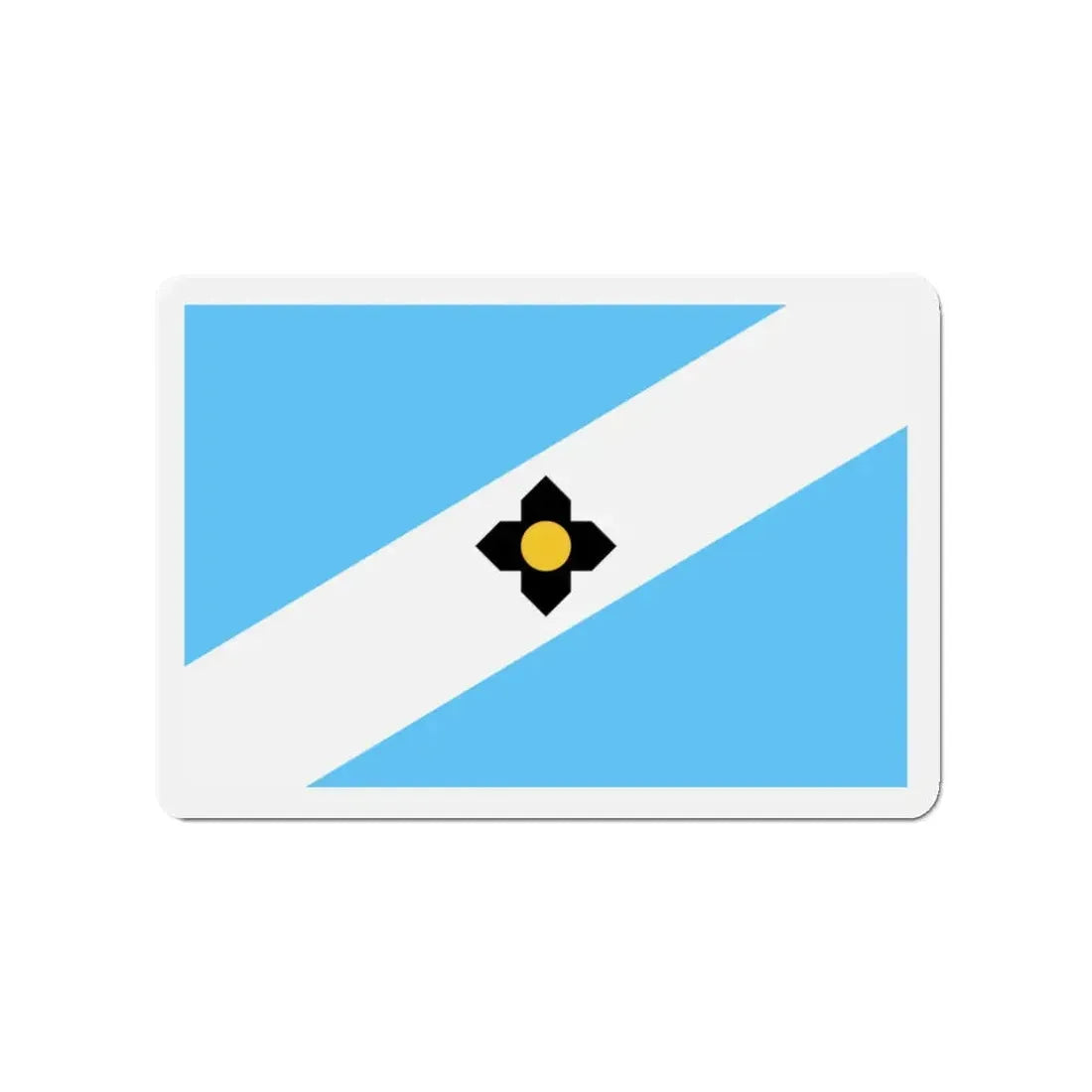 Flag of Madison Wisconsin - Refrigerator Magnet 3 Inch - The Sticker Space