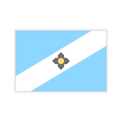 Flag of Madison, Wisconsin - STICKER Vinyl Kiss-Cut Decal 2 Inch Transparent - The Sticker Space