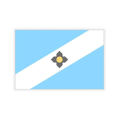Flag of Madison, Wisconsin - STICKER Vinyl Kiss-Cut Decal 3 Inch Transparent - The Sticker Space