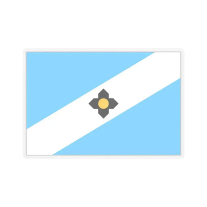 Flag of Madison, Wisconsin - STICKER Vinyl Kiss-Cut Decal 4 Inch Transparent - The Sticker Space